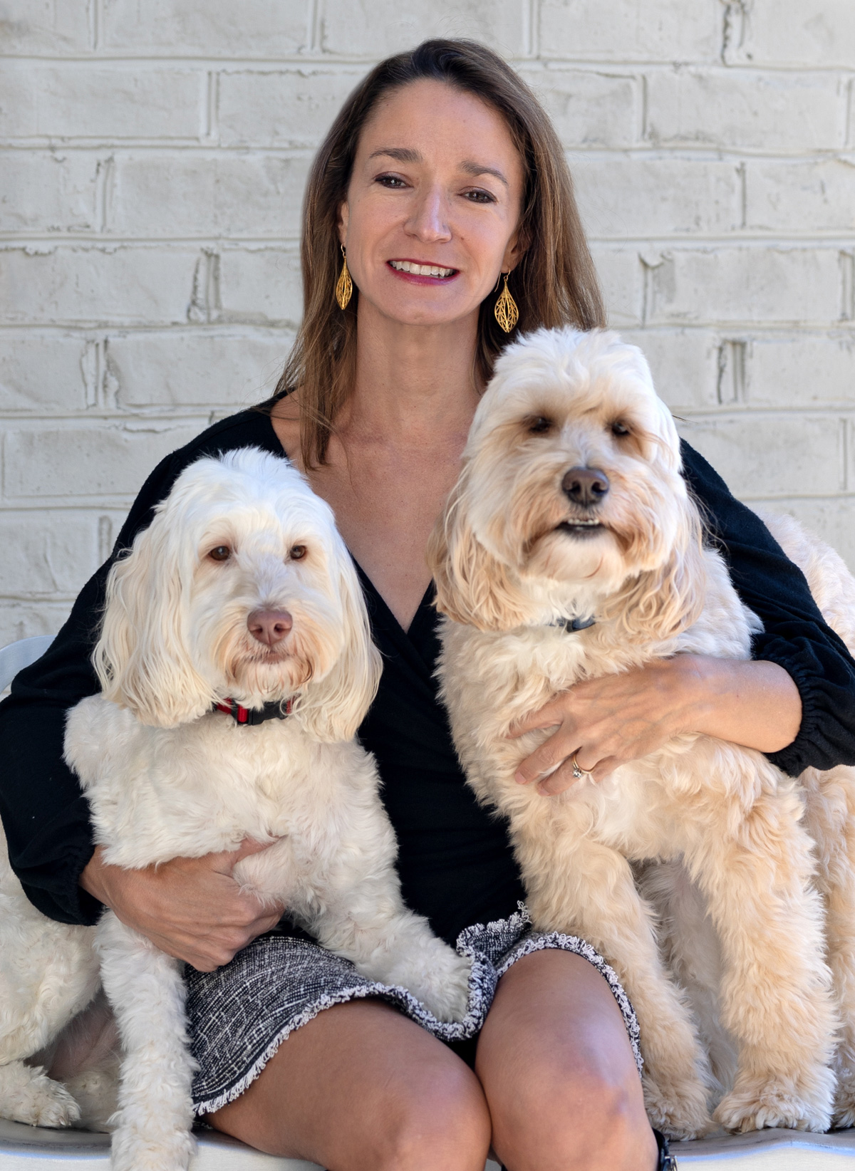 Heather Herndon with her dogs Beau and Bella
