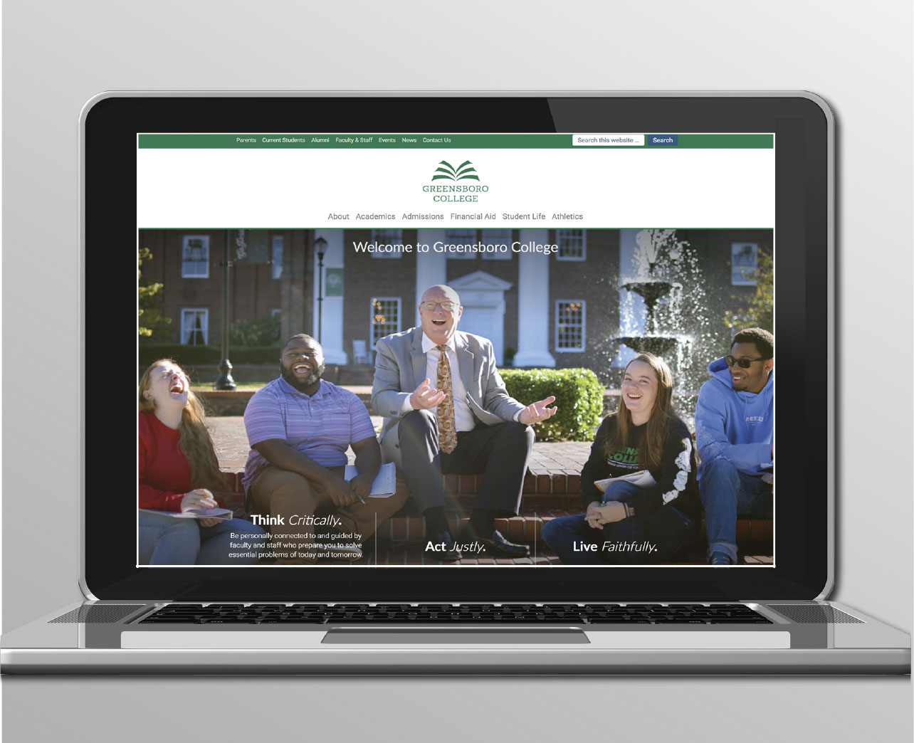 Greensboro College Website Design