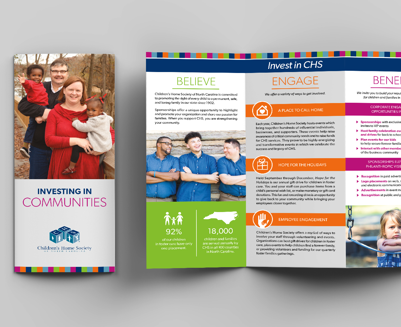 Children's Home Society trifold brochure