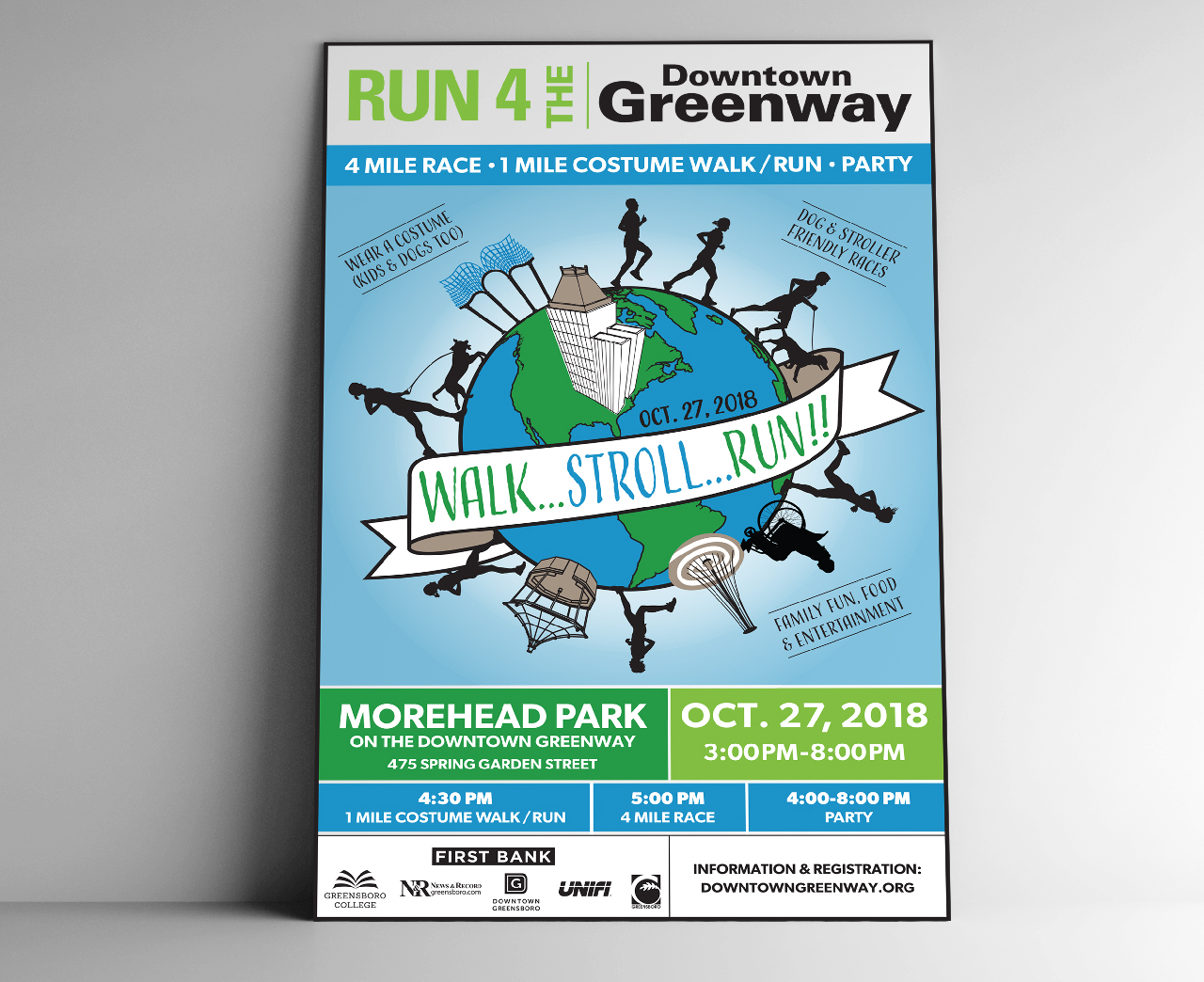 Downtown Greenway Run for the Greenway Poster