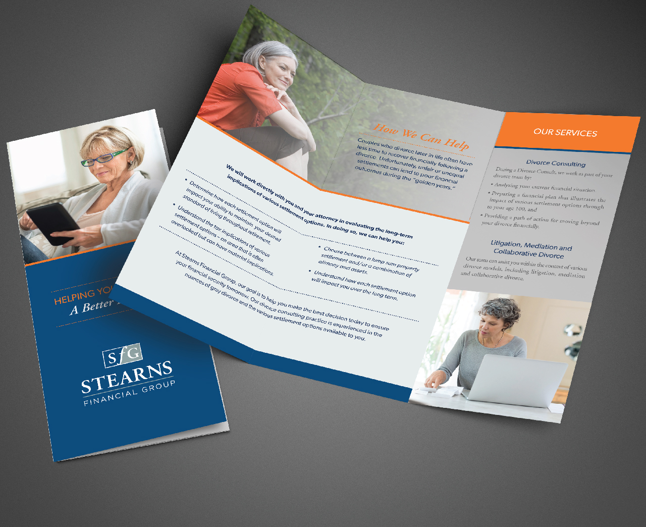 Stearns Financial Group Trifold Brochure Design